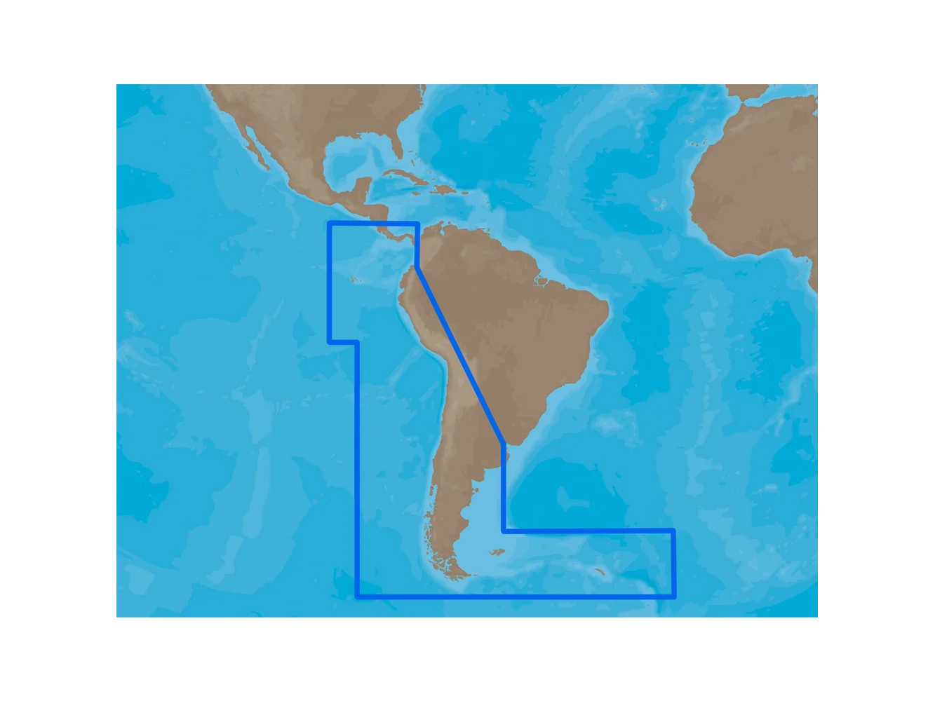 C-MAP MAX SA-M500 - Costa Rica-Chile Falklands - SD Card