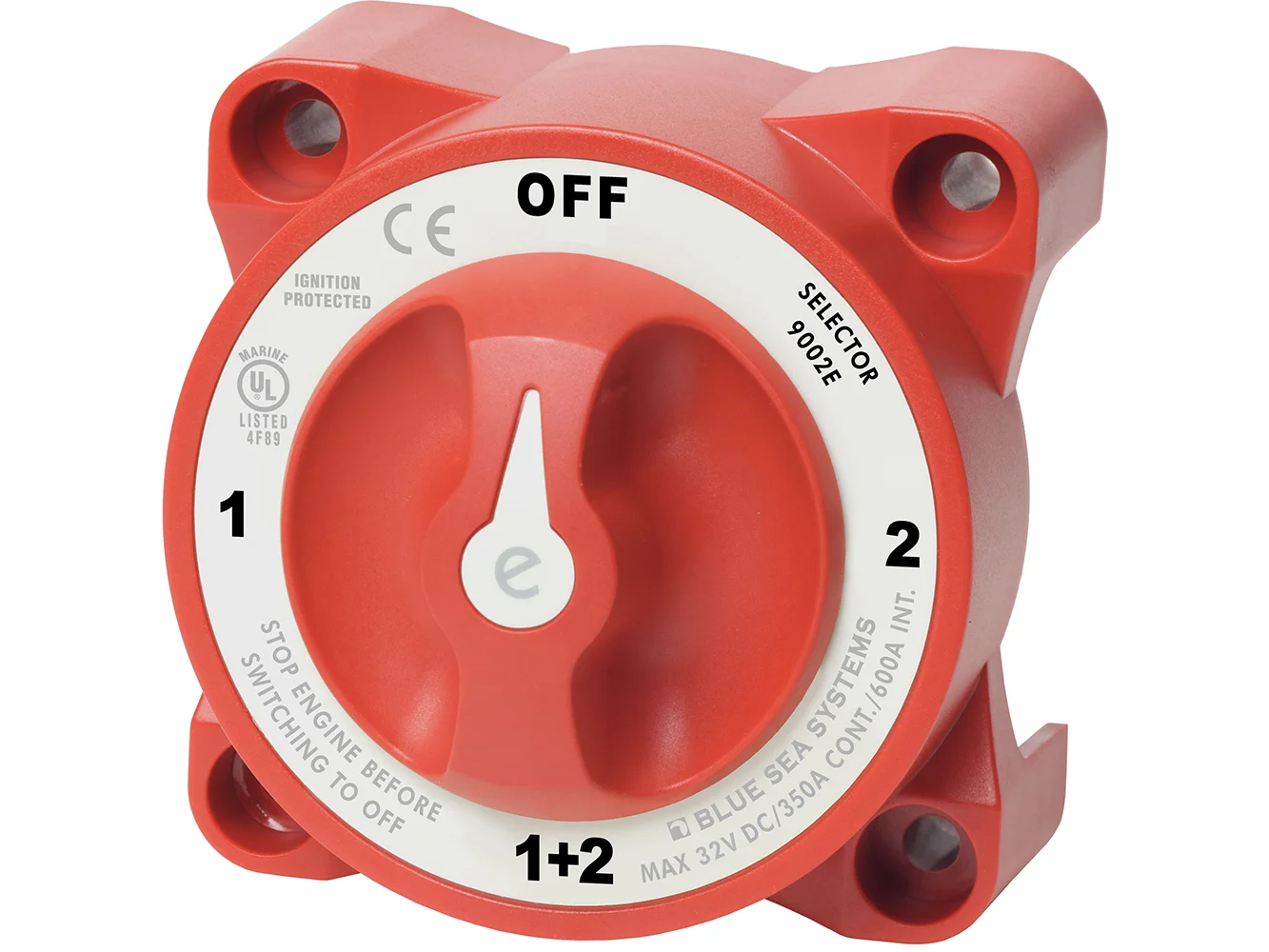 Blue Sea 9002e e-Series Battery Switch Selector w/Alternator Field Disconnect