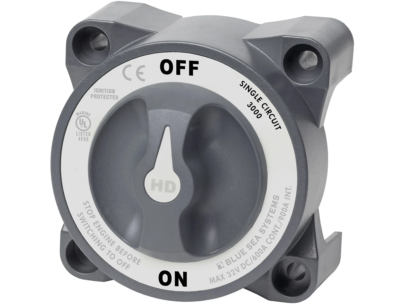 Blue Sea 3000 HD-Series Battery Switch Single Circuit ON/OFF