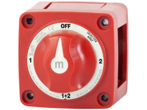 Blue Sea 6007 m-Series (Mini) Battery Switch Selector Four Position Red