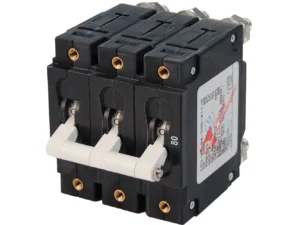 Blue Sea 7289 C-Series Triple Pole Circuit Breaker - 80A