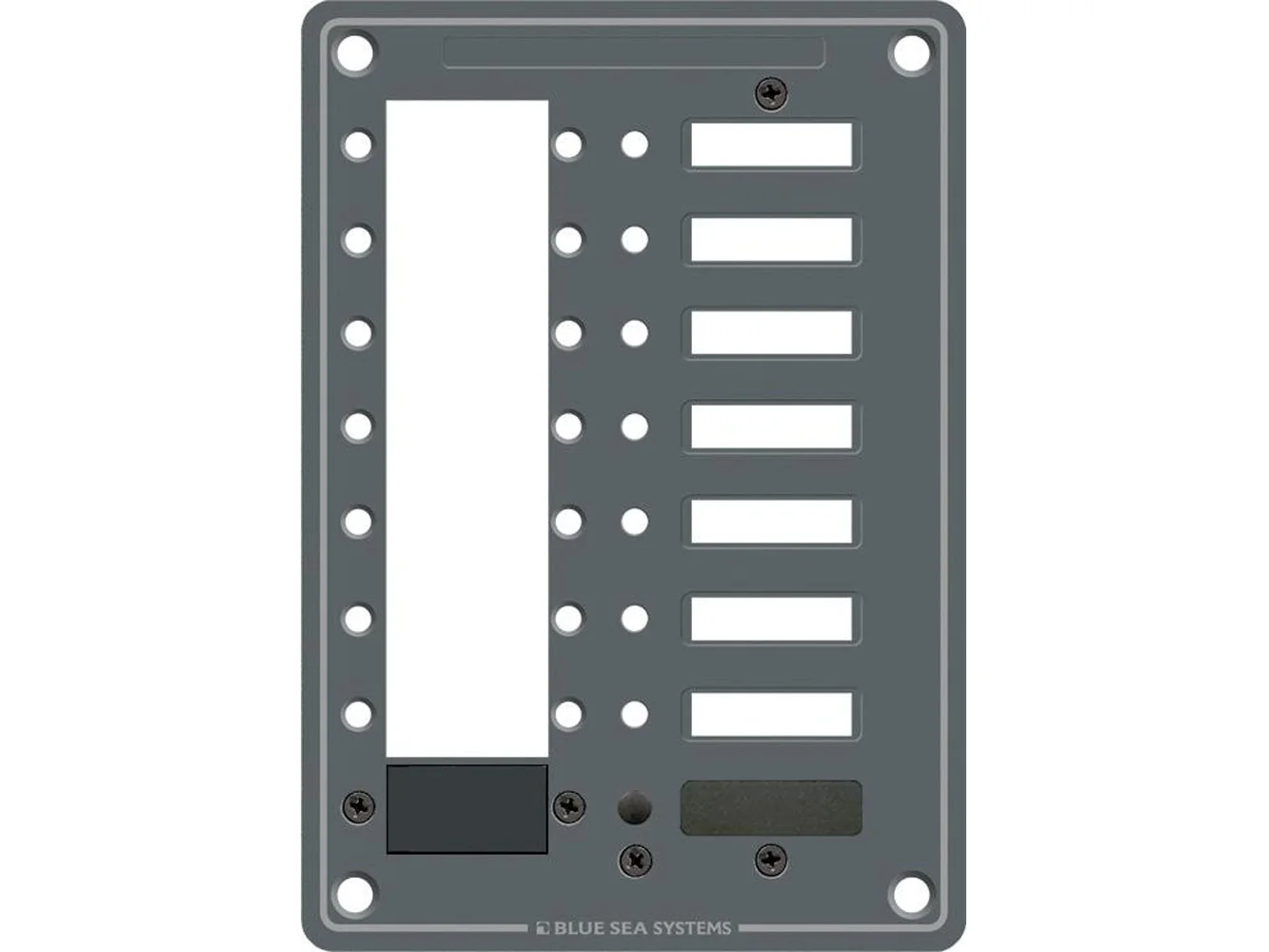 Blue Sea 8087 8 Position DC C-Series Panel - Blank
