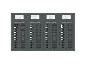 Blue Sea 8095 AC Main +8 Positions / DC Main +29 Positions Toggle Circuit Breaker Panel   (White Switches)
