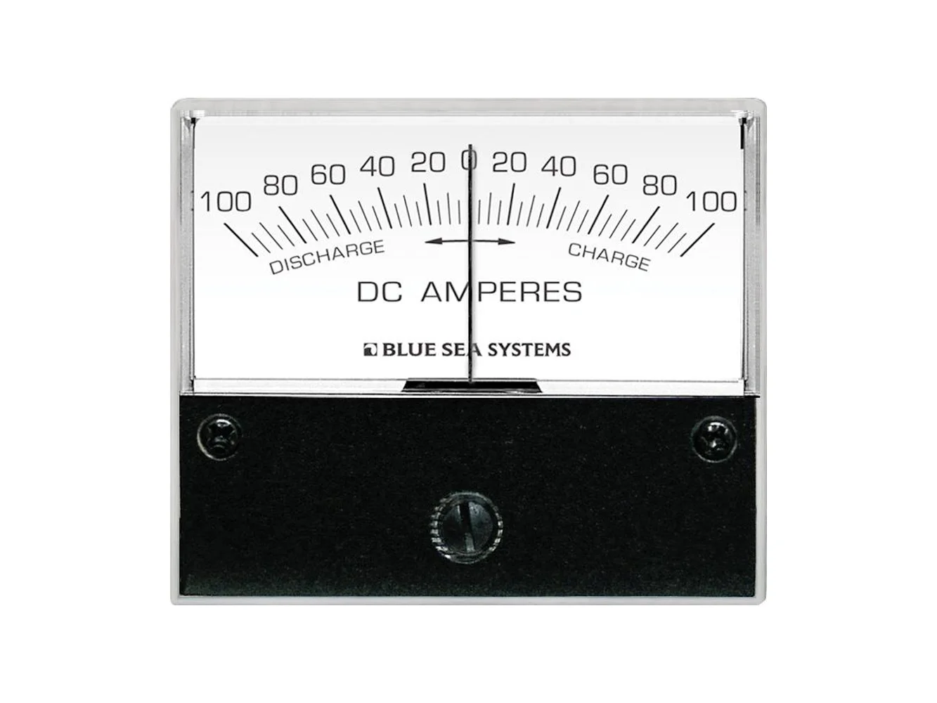 Blue Sea 8253 DC Zero Center Analog Ammeter - 2-3/4" Face, 100-0-100 Amperes DC