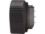 Blue Sea 8288 Water Resistant Contura III Switch - DPST OFF-(ON) - Black