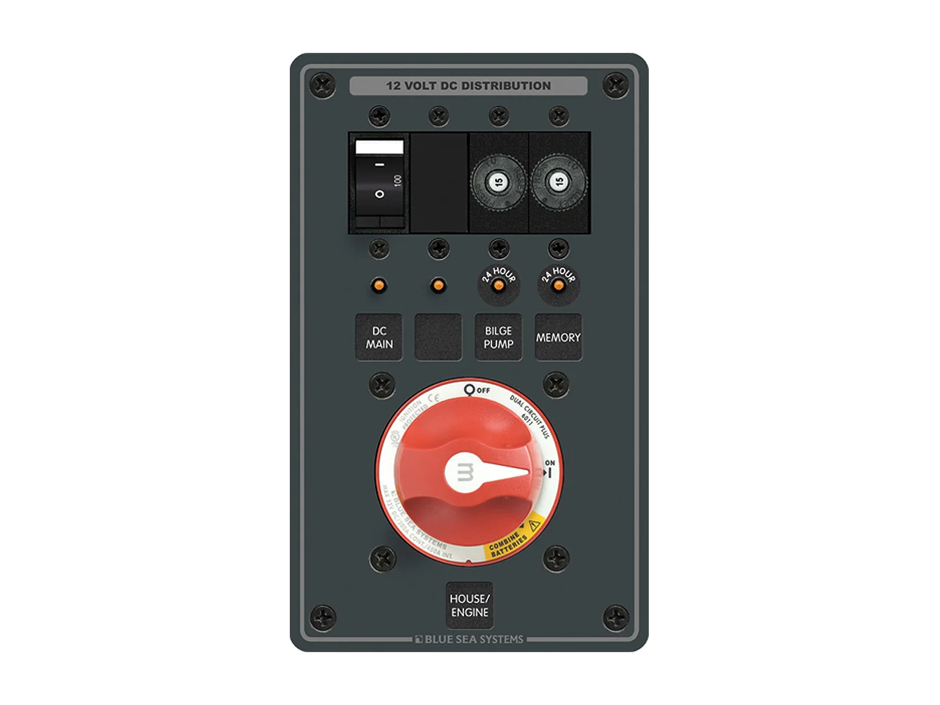 Blue Sea 8686 Dual-Battery m-Series, Dual Circuit Plus