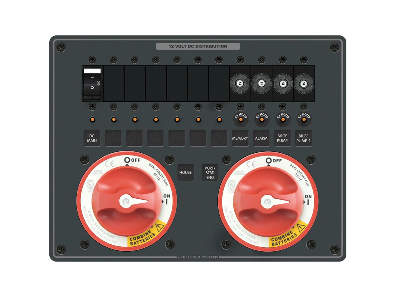 Blue Sea 8693 e-Series Dual Circuit Plus 2 5511e