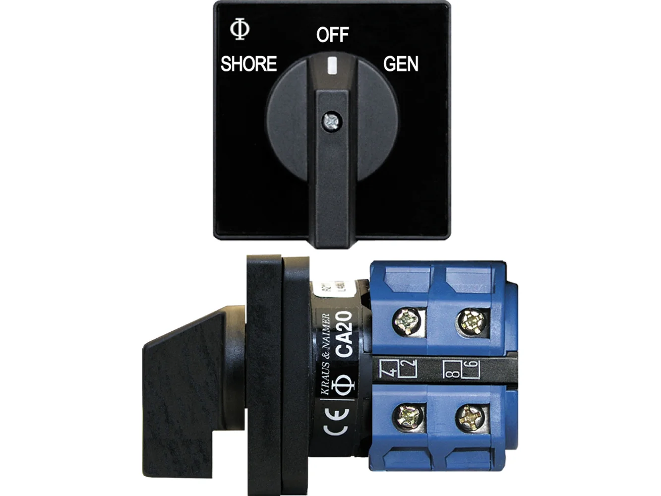 Blue Sea 9009 Switch, AC 120VAC 32A OFF +2 Position