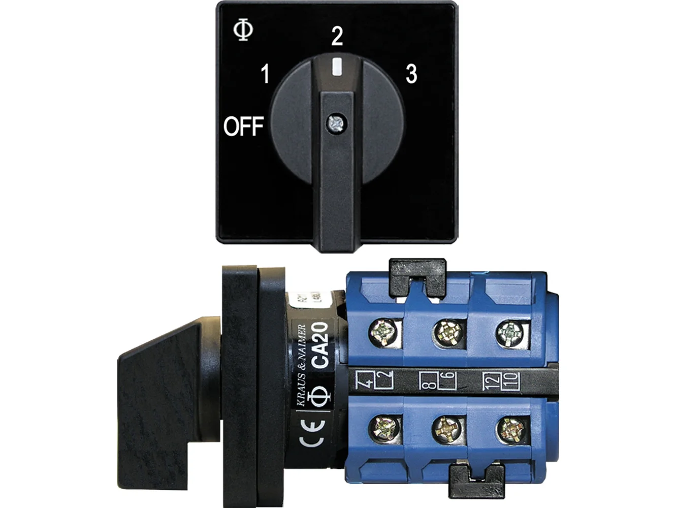 Blue Sea 9010 Switch, AV 120VAC 32A OFF +3 Positions