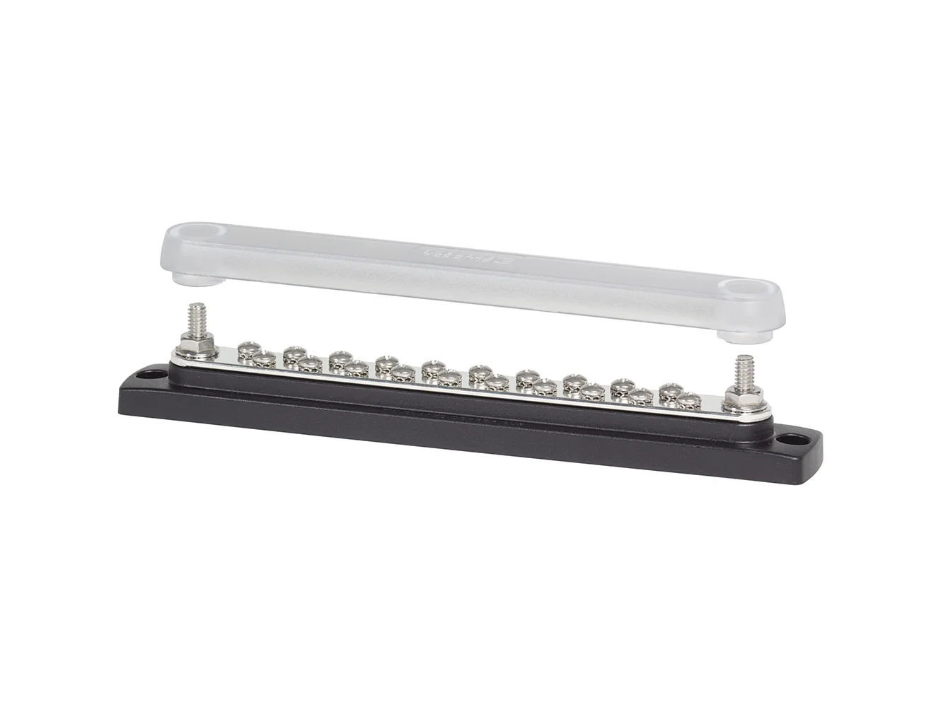 Blue Sea 2312, 150 Ampere Common Busbar 20 x 8-32 Screw Terminal with Cover