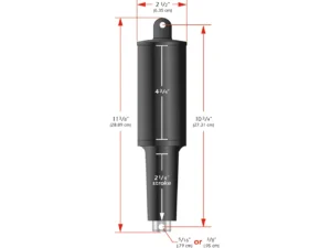 Lenco 101XD  Extreme Duty Actuator - 24v - 2 1/4" Stroke - 3/8" Hardware