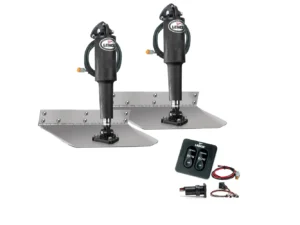 Lenco 9" x 9" Standard Trim Tab Kit w/Standard Tactile Switch Kit 12V