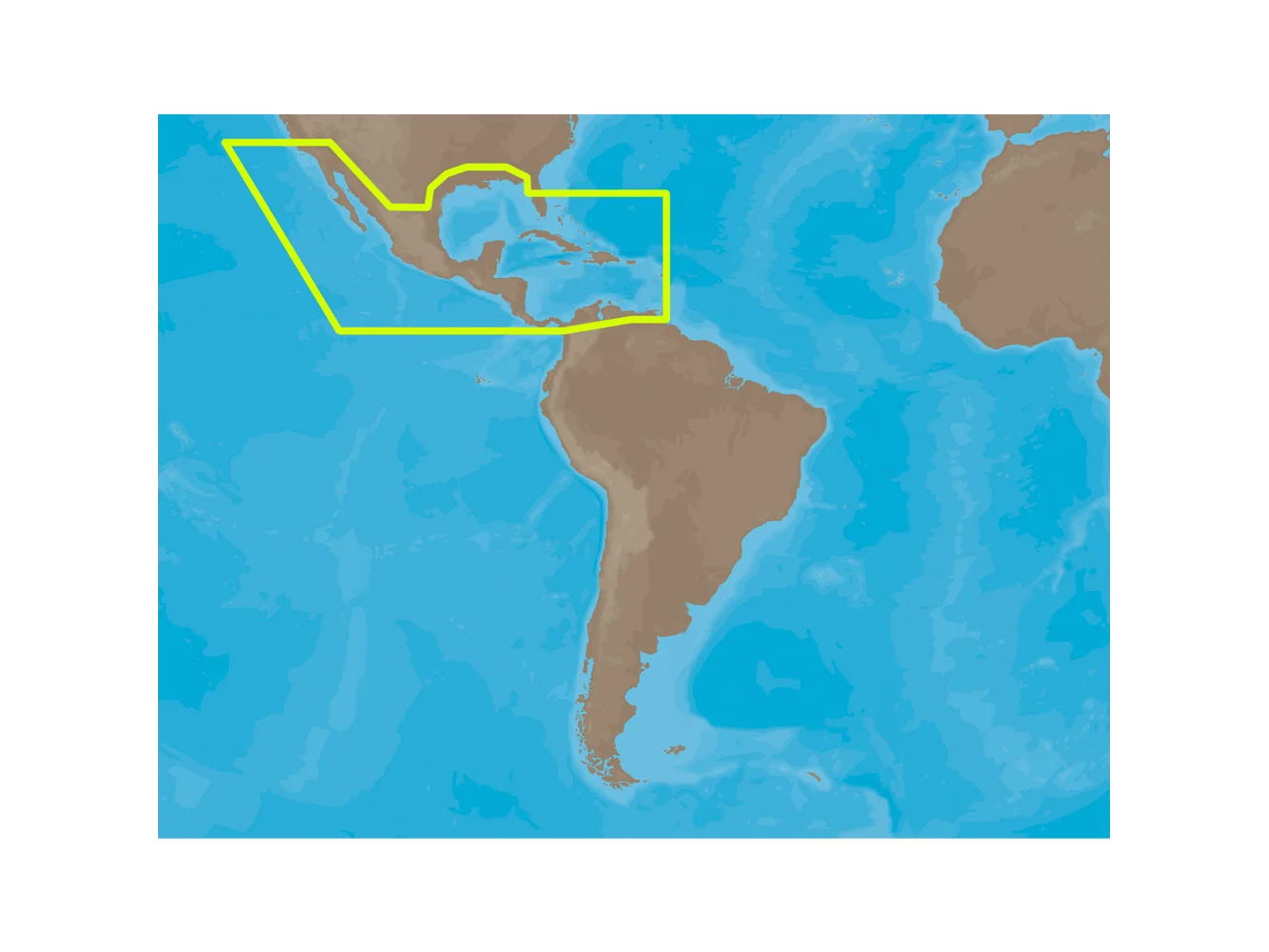 C-MAP MAX NA-M027 - Central America & The Caribbean - SD™ Card