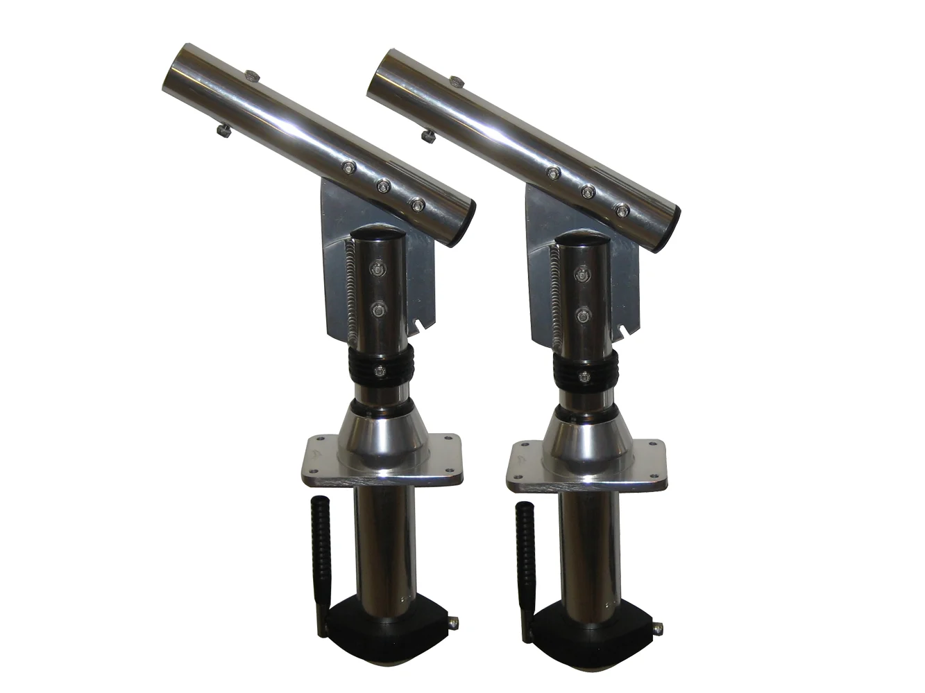 Lee's Sidewinder Bolt-In Outrigger Mounts, Lay-Down Version - Silver(Pair)