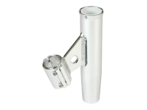 Lee's Clamp-On Rod Holder - Silver Aluminum - Vertical Mount - Fits 1.660" O.D. Pipe