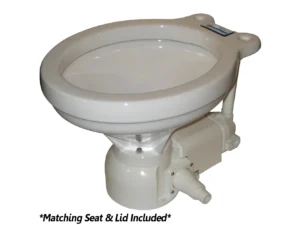 Raritan Sea Era QC Electric Toilet - Household Style - Integral Pump - Straight & 90&deg; Discharge - 12v