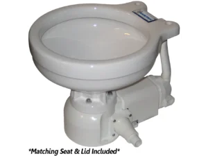 Raritan Sea Era QC Electric Toilet - Marine Size - Integral Pump - Straight & 90&deg; Discharge - 12v