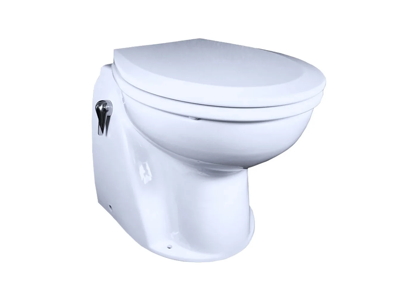 Raritan Atlantes Freedom® w/Vortex-Vac - Household Style - White - Remote Intake Pump - Smart Toilet Control - 12v