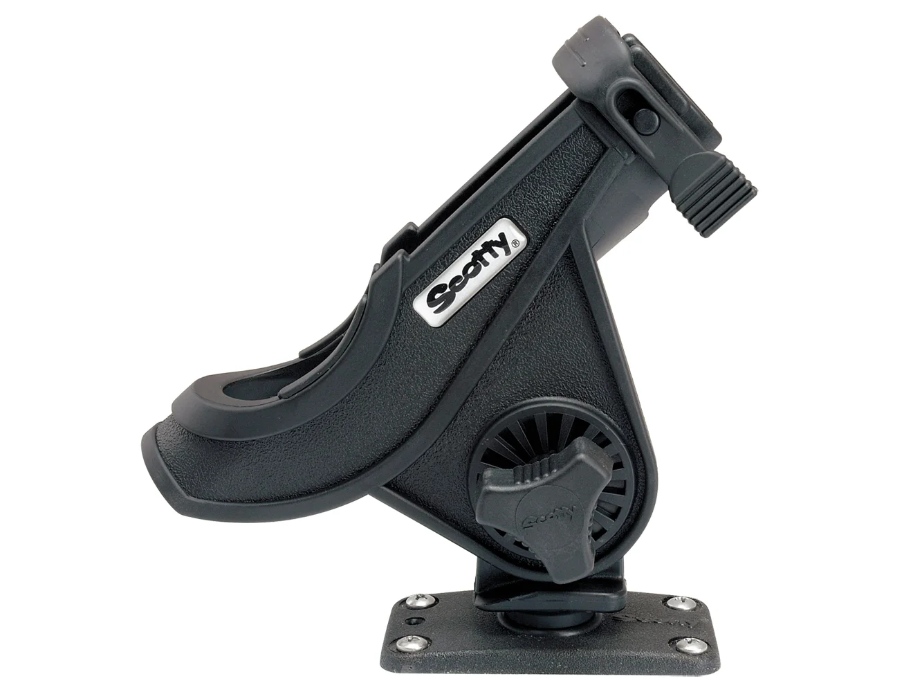Scotty 281 Bait Caster/Spinning Rod Holder w/244 Flush Deck Mount - Black