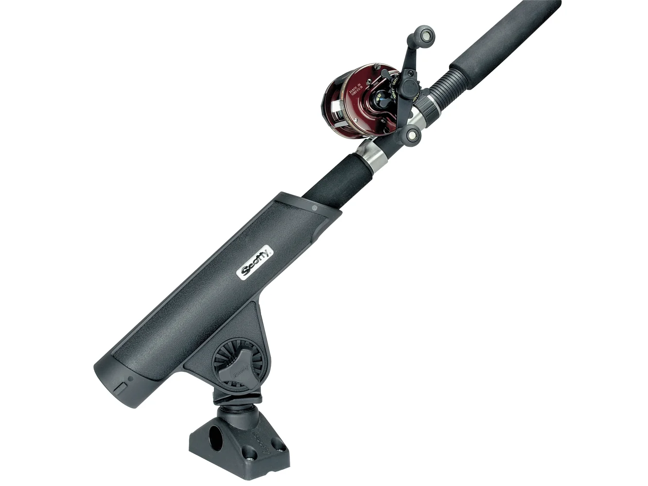 Scotty Rodmaster II Rod Holder w/241 Deck/Side Mount - Black
