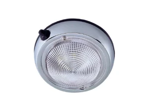 Perko Surface Mount Dome Light - 3 3/4" O.D. (3" Lens) - Chrome Plated