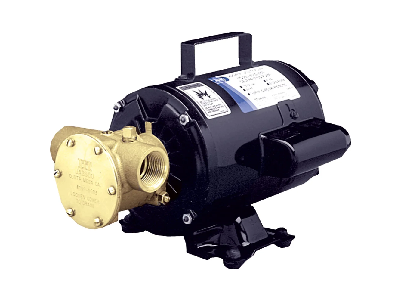 Jabsco Utility Pump w/Open Drip Proof Motor - 115V