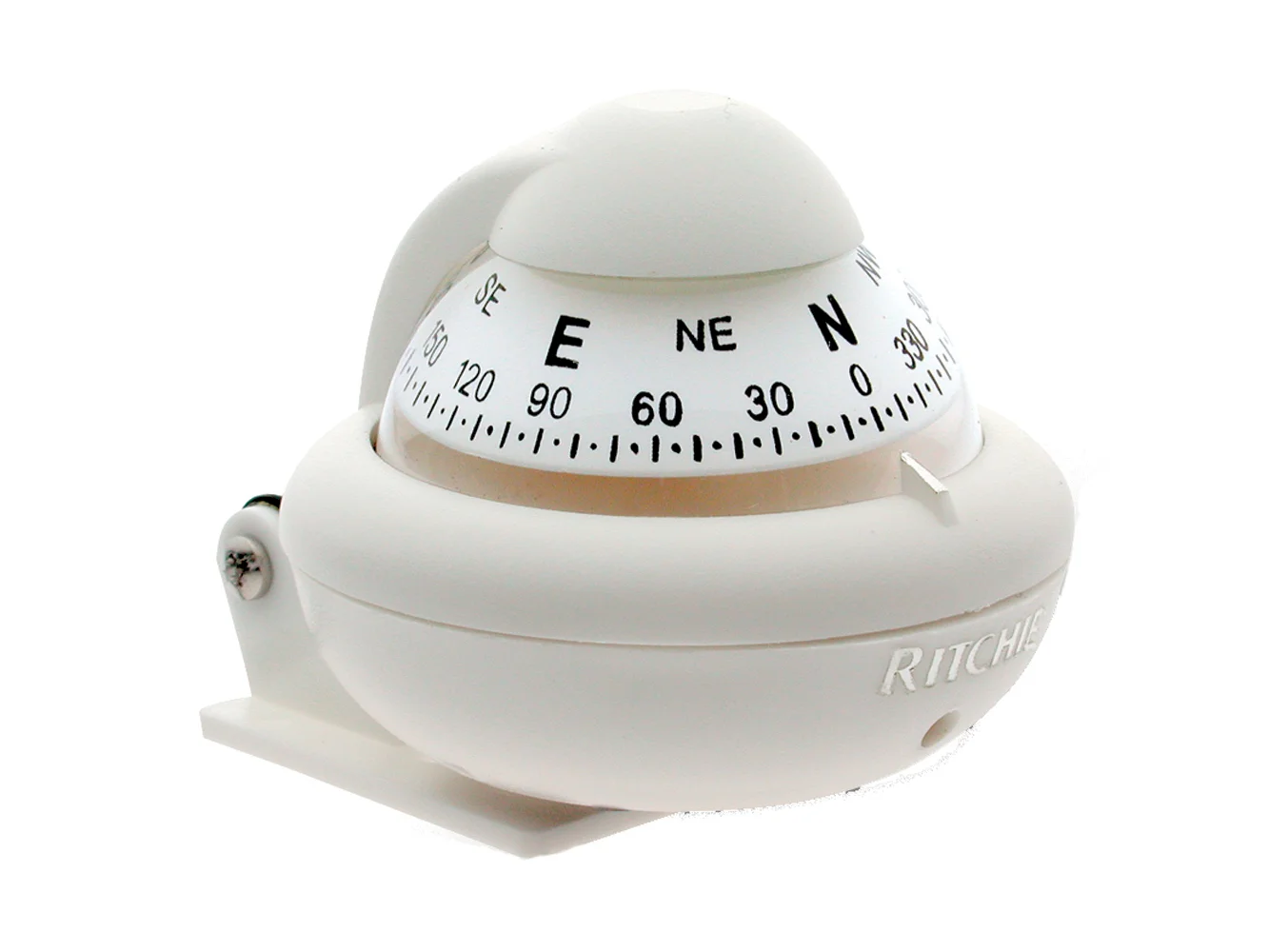 Ritchie X-10W-M RitchieSport Compass - Bracket Mount - White