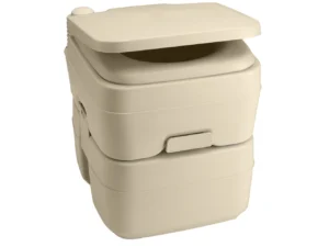 Dometic&trade; 965 MSD Portable Toilet w/Mounting Brackets - 5 Gallon - Parchment