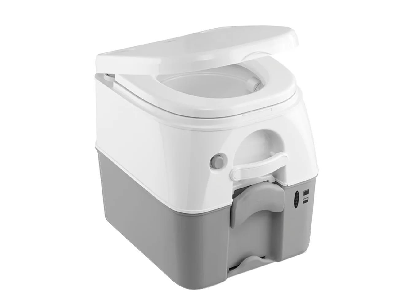 Dometic™ 975 Portable Toilet w/Mounting Brackets - 5 Gallon - Grey