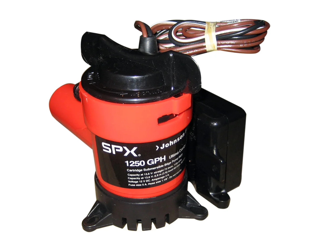 Johnson Pump 1250 GPH Ultima Combo Pump 1-1/8" Hose 12V
