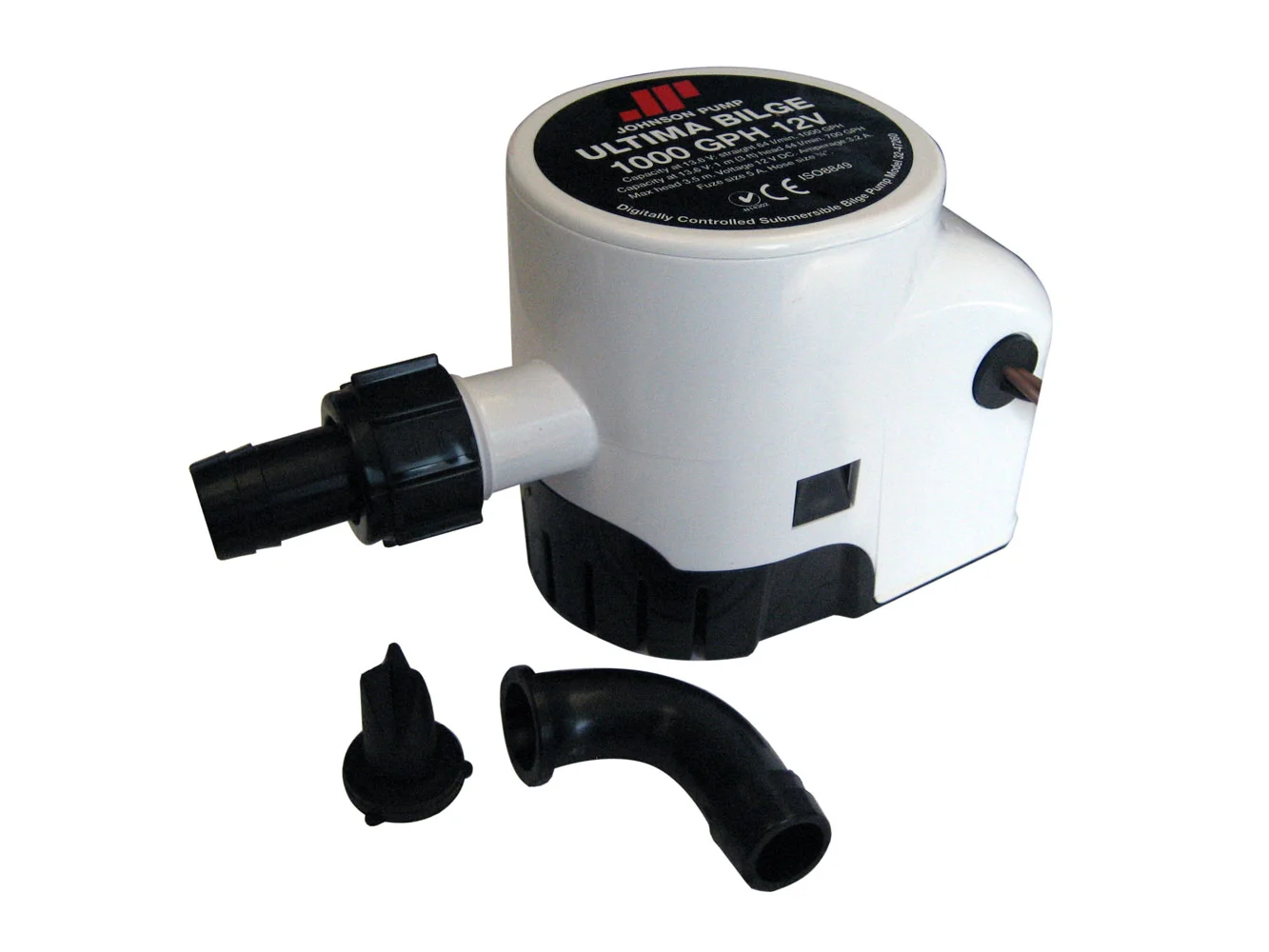 Johnson Pump Ultima Bilge 1000 GPH 3/4" Hose Dura Port