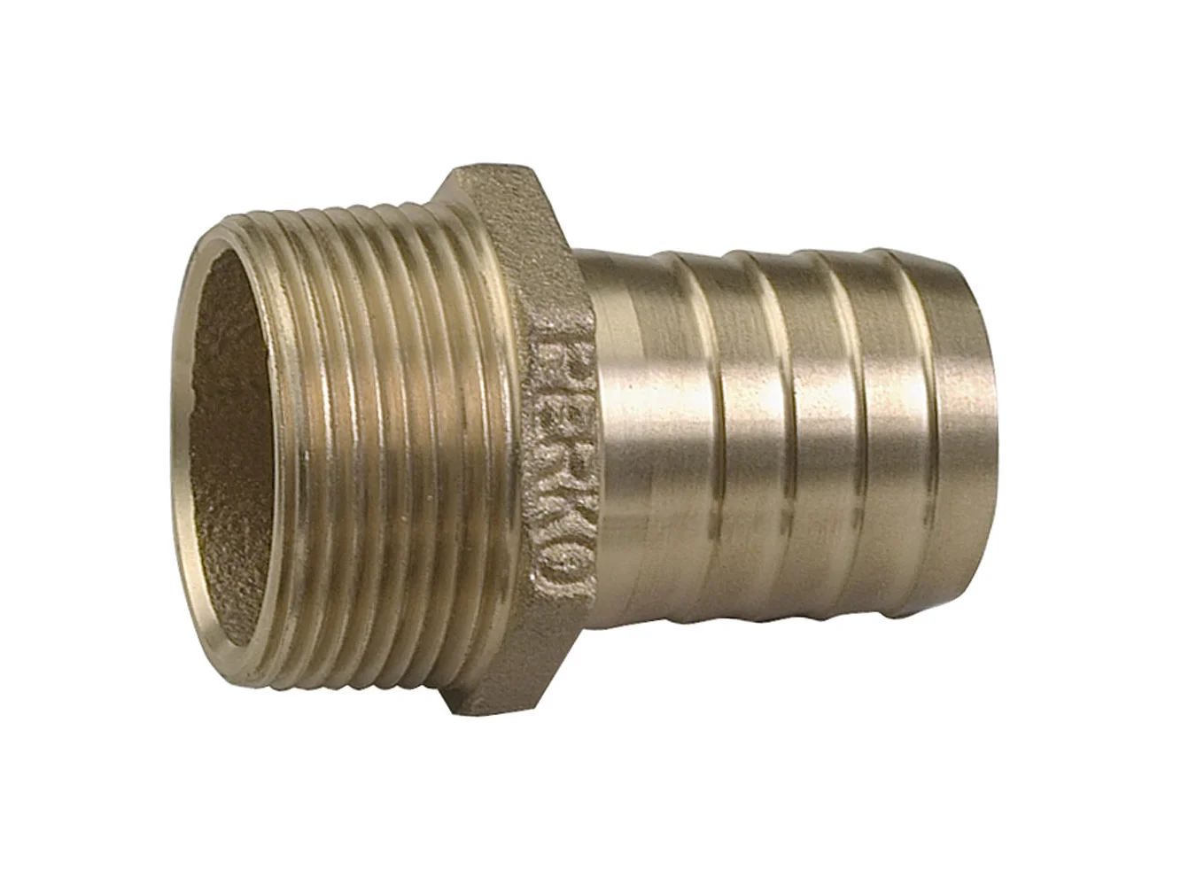 Perko 1-1/4" Pipe to Hose Adapter Straight Bronze MADE IN THE USA
