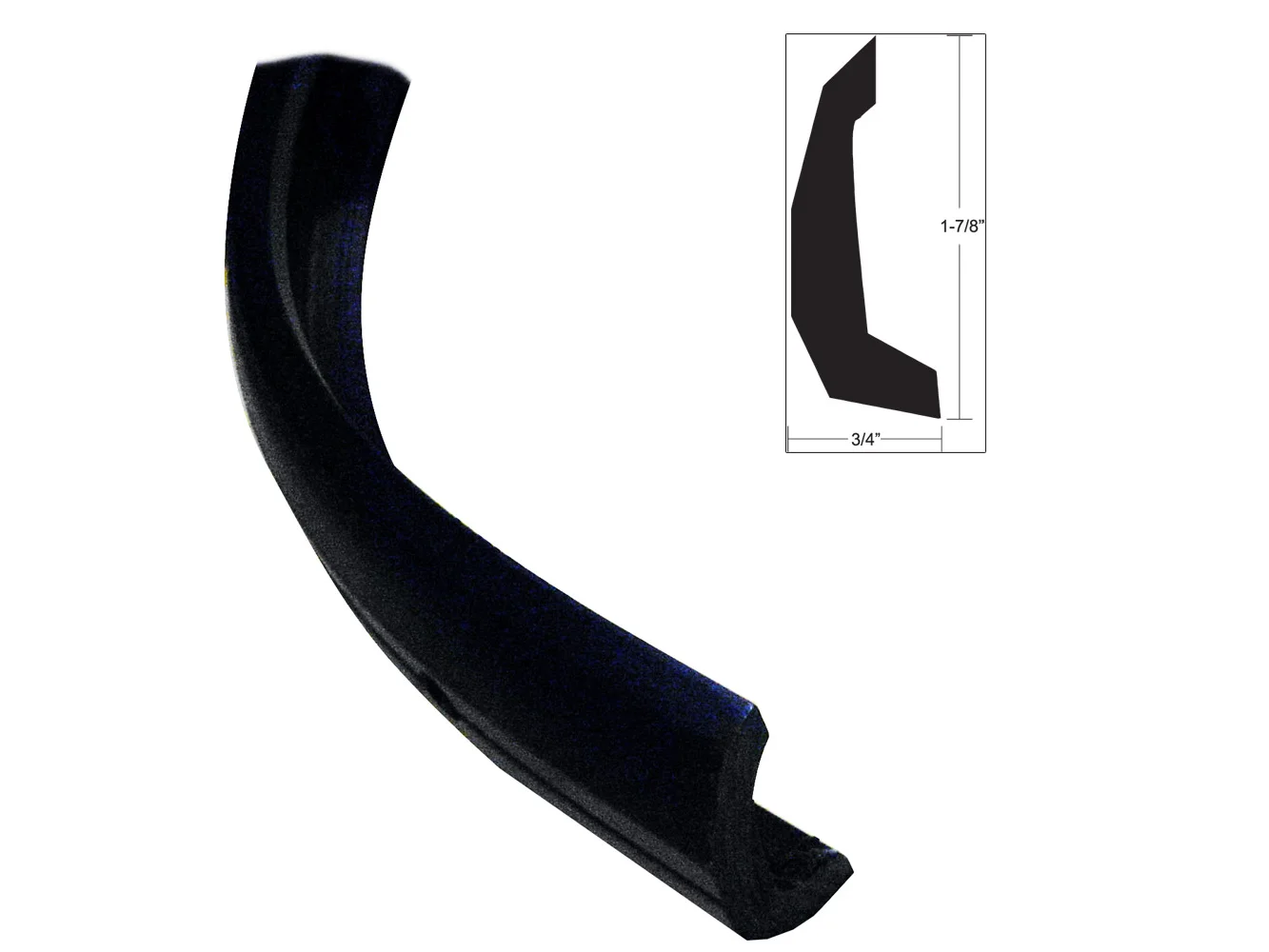 TACO Semi-Rigid Rub Rail Kit - Black w/No Insert - 30'