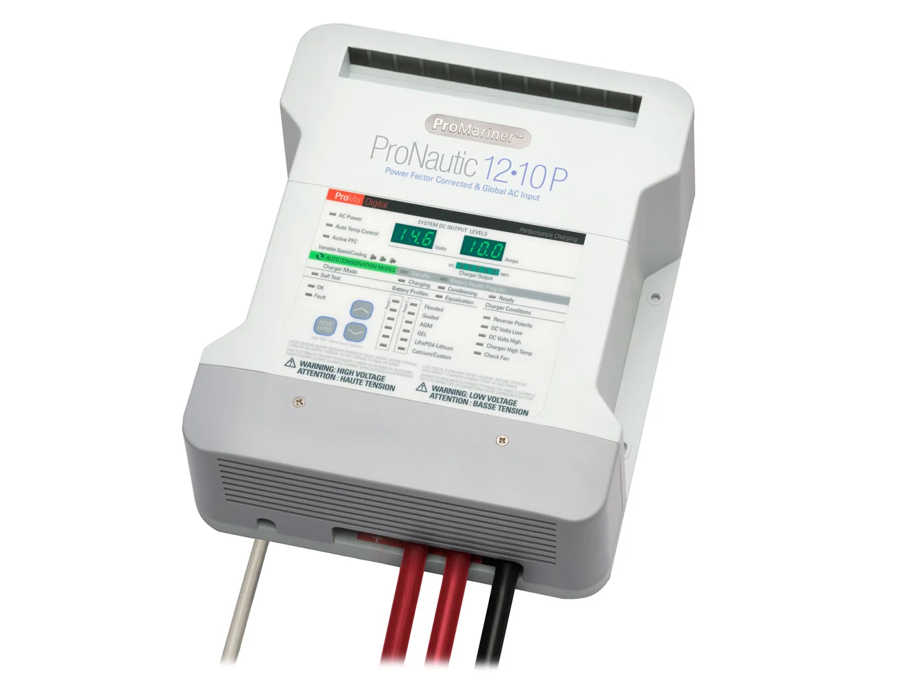 ProMariner ProNautic 1210P 10 Amp 2 Bank Battery Charger
