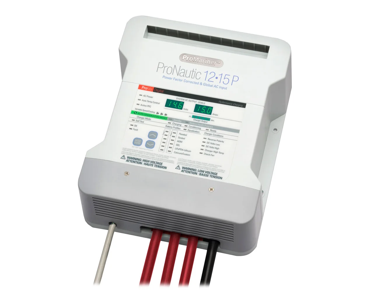 ProMariner ProNautic 1215P 15 Amp 3 Bank Battery Charger
