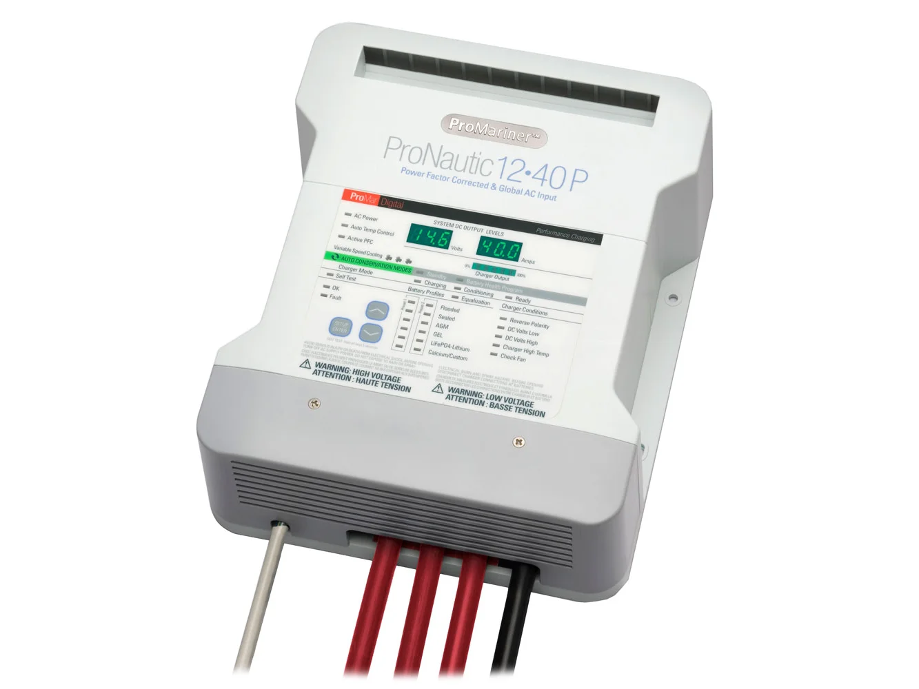ProMariner ProNautic 1240P 40 Amp 3 Bank Battery Charger