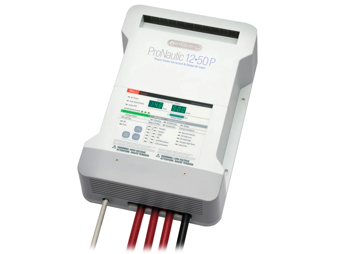 ProMariner ProNautic 1250P 50 Amp 3 Bank Battery Charger