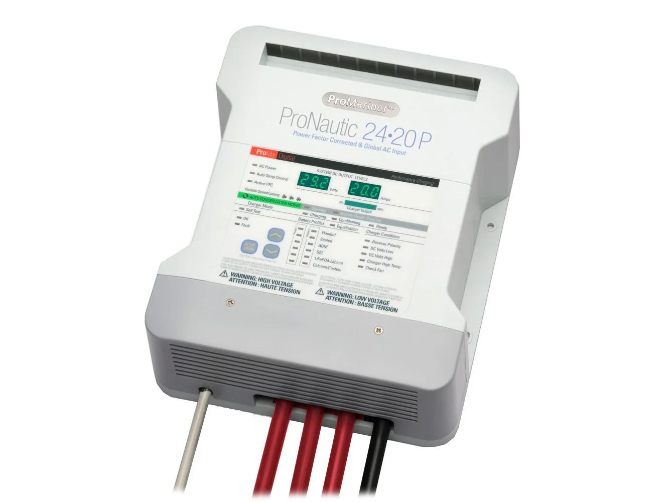 ProMariner ProNautic 2420P 24V 20 Amp 3 Bank Battery Charger