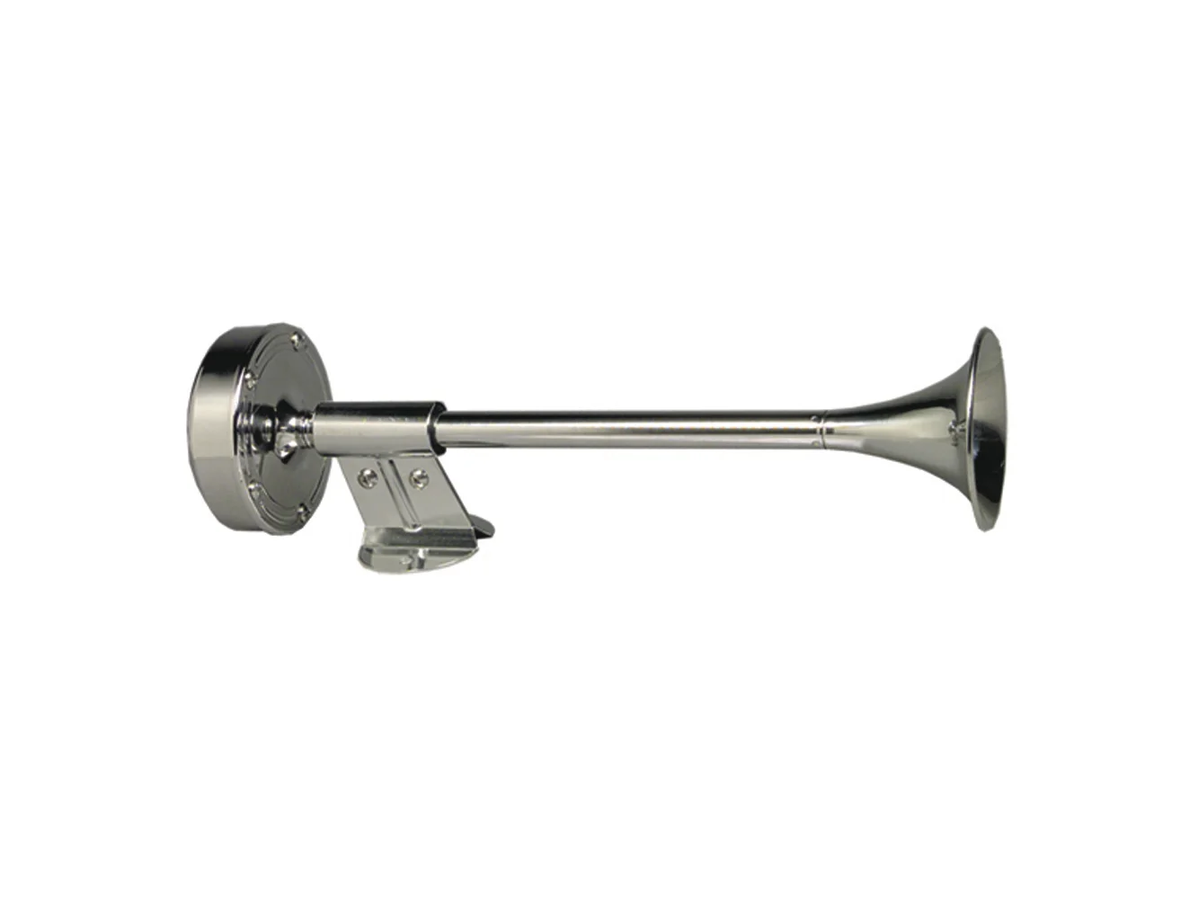 Schmitt Marine Deluxe All-Stainless Shorty Single Trumpet Horn - 12V
