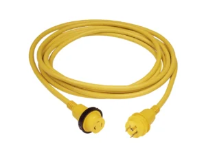 Marinco 30 Amp PowerCord PLUS Cordset w/Power-On LED - Yellow 50ft