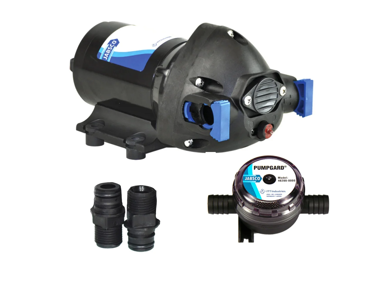 Jabsco Par-Max Shower Drain/General Purpose Pump - 3.5GPM-25psi-12VDC w/Strainer