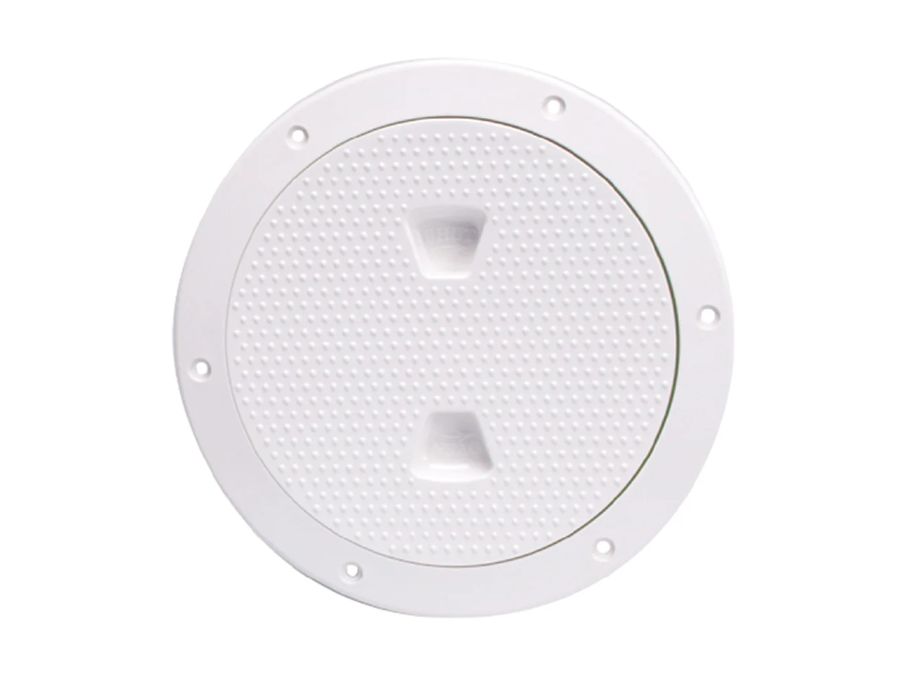 Beckson 6" Non-Skid Screw-Out Deck Plate - White