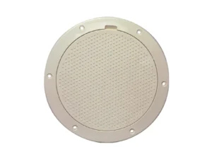 Beckson 6" Non-Skid Pry-Out Deck Plate - Beige
