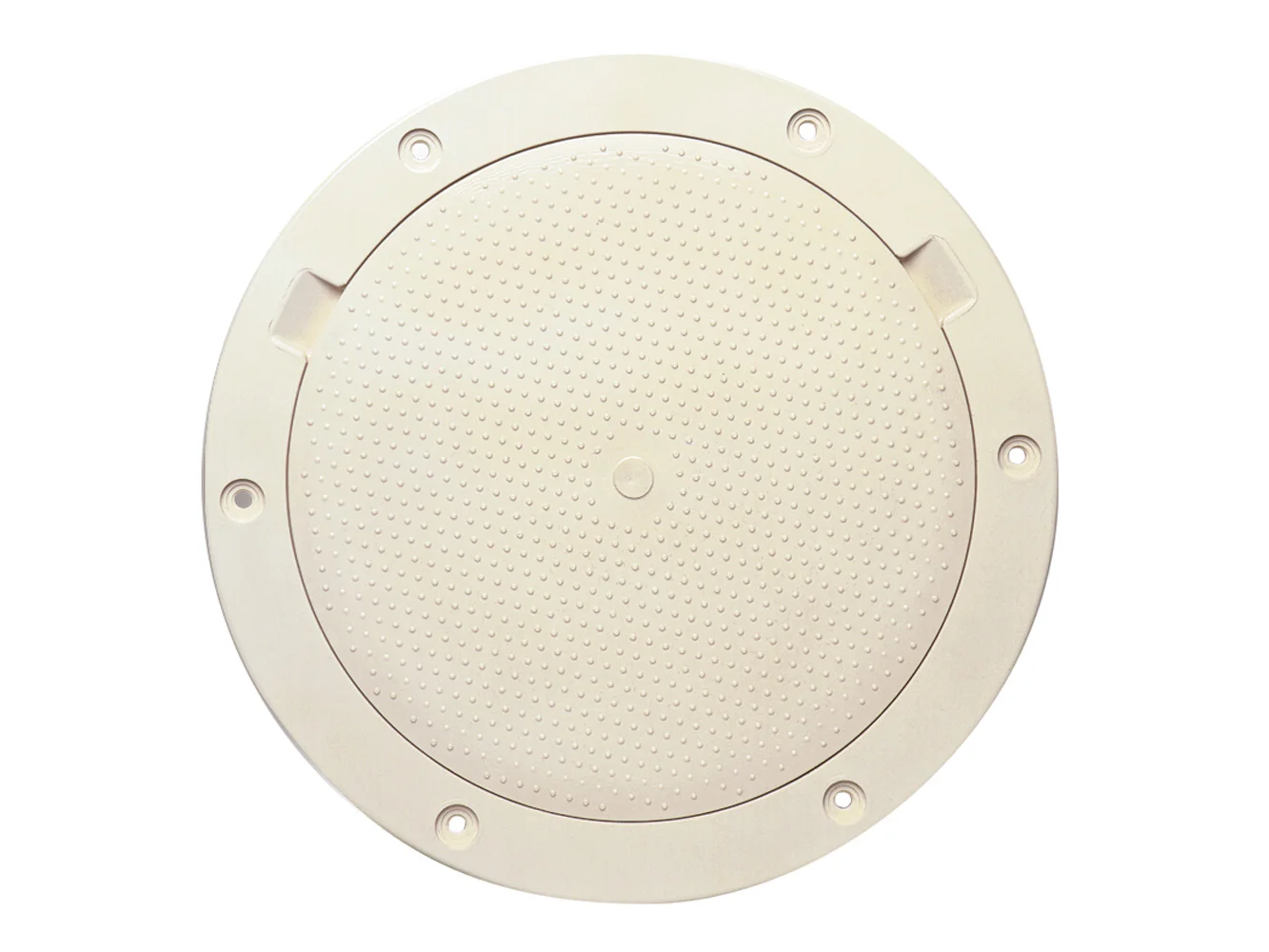Beckson 8" Non-Skid Pry-Out Deck Plate - Beige