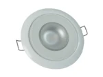 Lumitec Mirage - Flush Mount Down Light - Glass Finish/White Bezel - 2-Color White/Blue Dimming