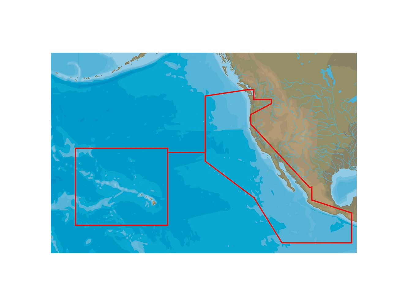 C-MAP 4D NA-D024 - USA West Coast & Hawaii - Full Content
