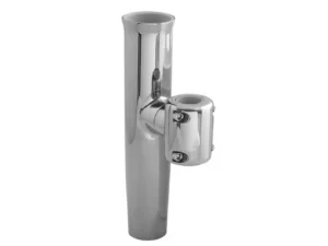 TACO  Stainless Steel Clamp-On Adjustable Rod Holder - Fits 7/8" & 1" O.D. Tubing