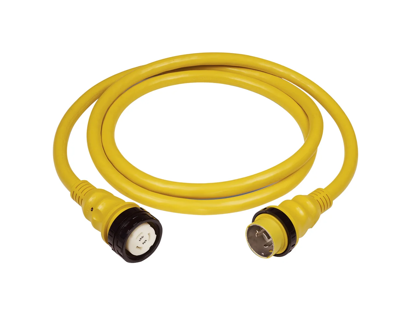 Marinco 50Amp 125/250V Shore Power Cable - 25' - Yellow