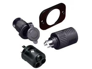 Marinco ConnectPro&reg; Charging/Trolling Receptacle, Plug & 6-Guage Adapter