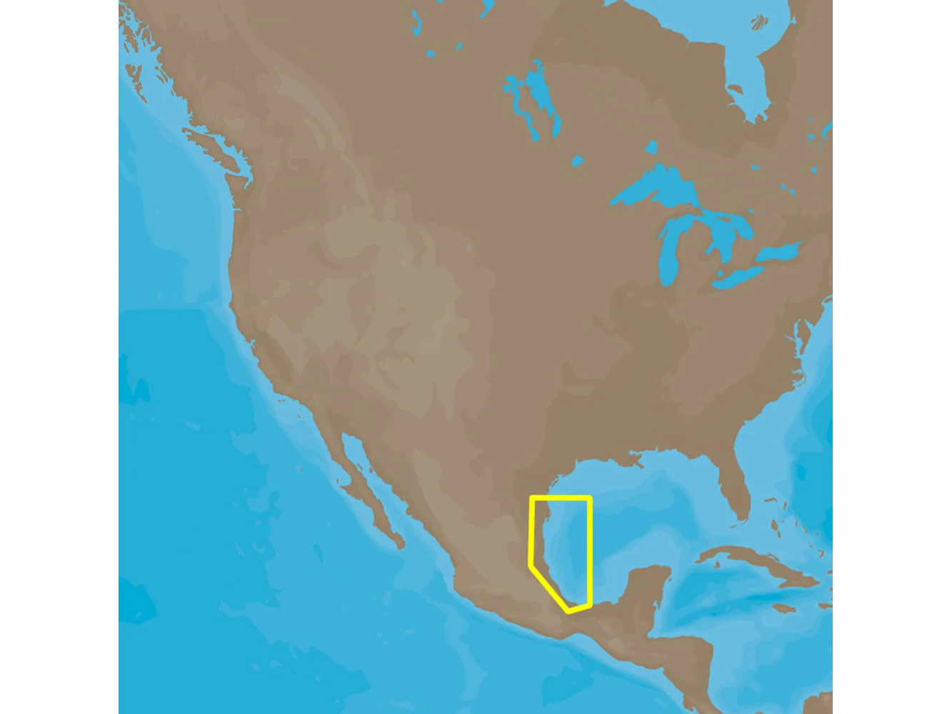 C-MAP 4D NA-D946 Brownsville, TX to Coatzacoalcos, MX